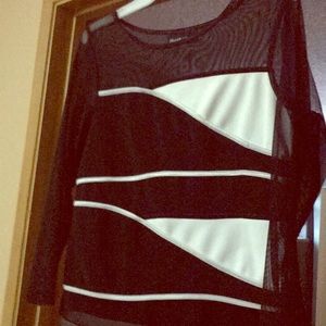 Classy mesh long sleeve crop top